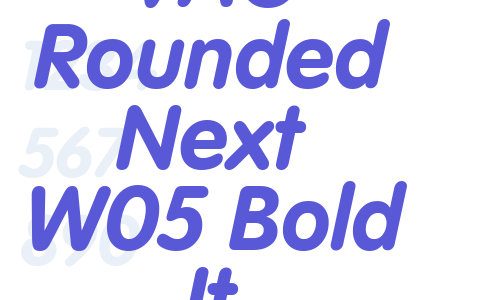 VAG Rounded Next W05 Bold It Font Download