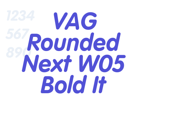 VAG Rounded Next W05 Bold It