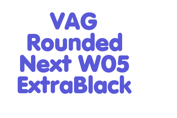 VAG Rounded Next W05 ExtraBlack Font