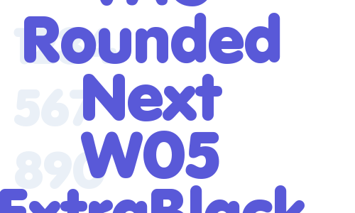 VAG Rounded Next W05 ExtraBlack Font Download