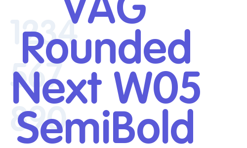 VAG Rounded Next W05 SemiBold Font Download