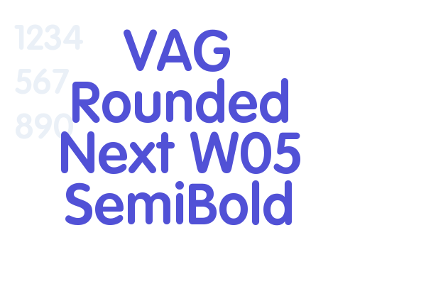 VAG Rounded Next W05 SemiBold