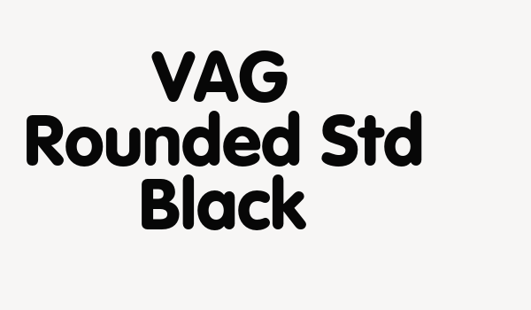 VAG Rounded Std Black Font