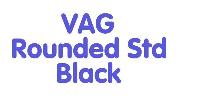 VAG Rounded Std Black Font Download