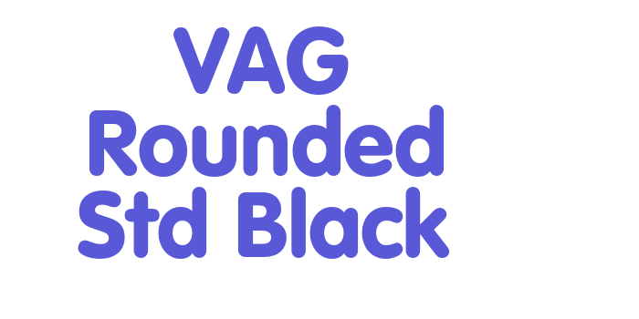 VAG Rounded Std Black Font