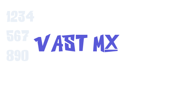 VAST MX font free