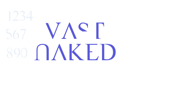 VAST Naked font