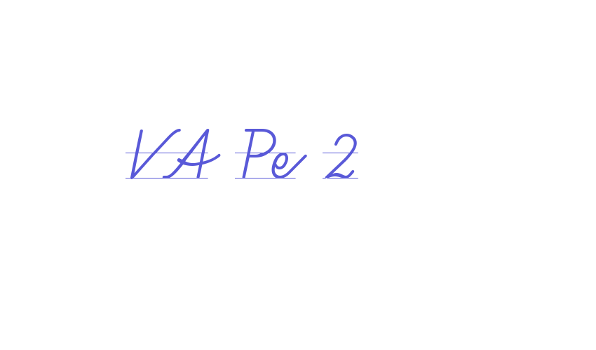 VA Pe 2 Font