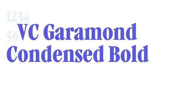 VC Garamond Condensed Bold font free