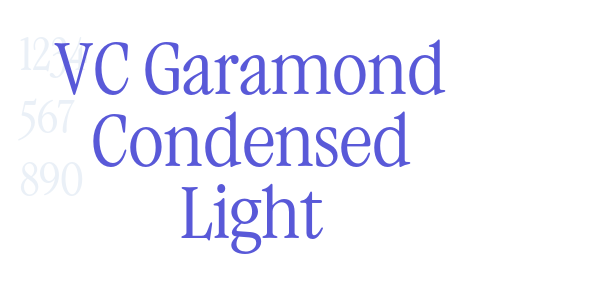 VC Garamond Condensed Light font free