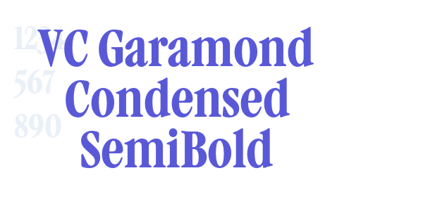 VC Garamond Condensed SemiBold font free