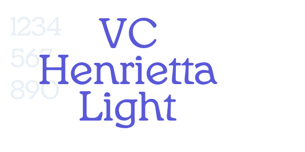 VC Henrietta Light font free