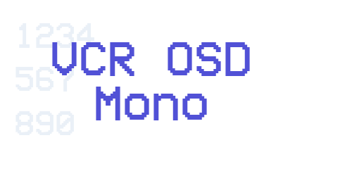 VCR OSD Mono-font-download