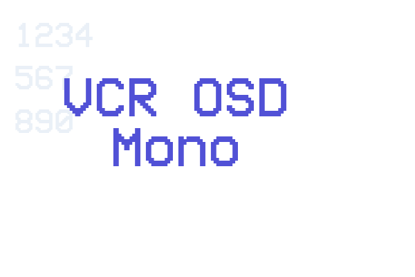 VCR OSD Mono