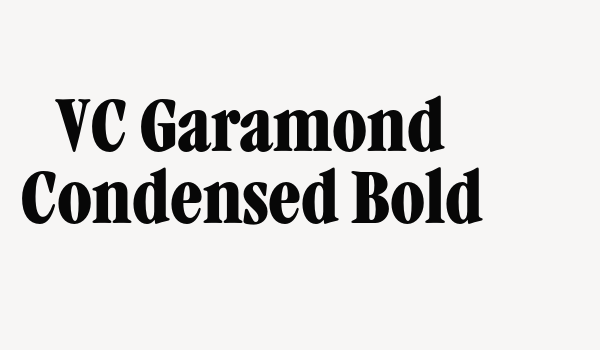 VC Garamond Condensed Bold Font