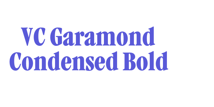 VC Garamond Condensed Bold Font Download