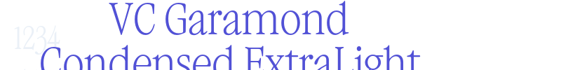 VC Garamond Condensed ExtraLight font download