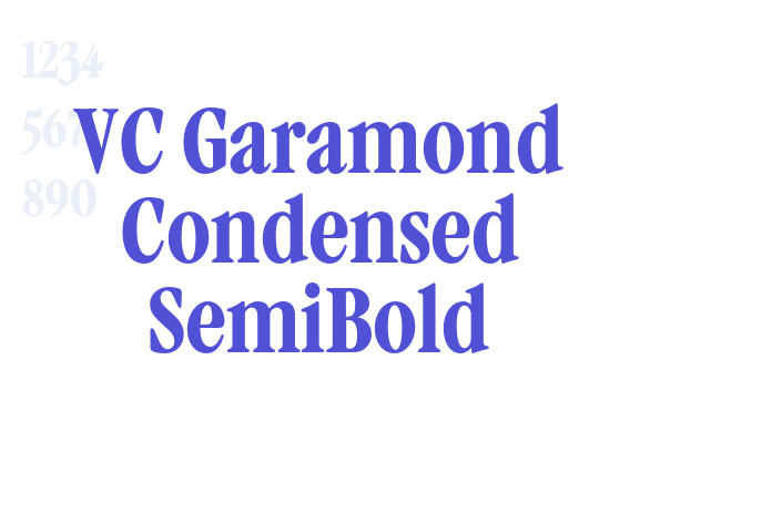 VC Garamond Condensed SemiBold font download