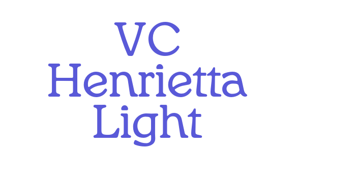 VC Henrietta Light Font Download