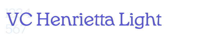 VC Henrietta Light-related font