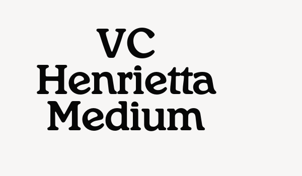 VC Henrietta Medium Font