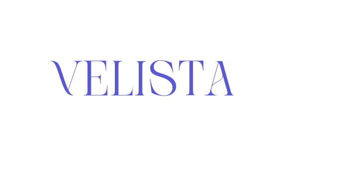 VELISTA Font