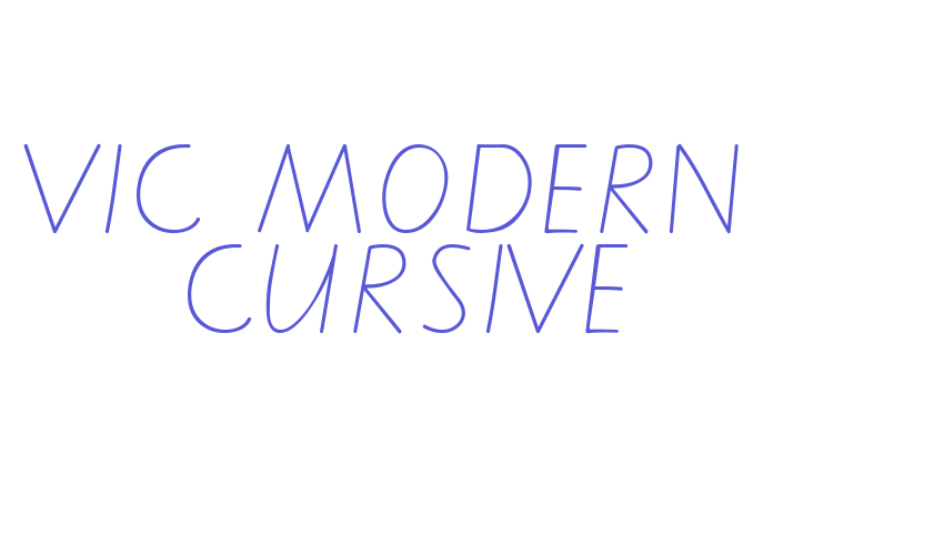 VIC MODERN  CURSIVE Font