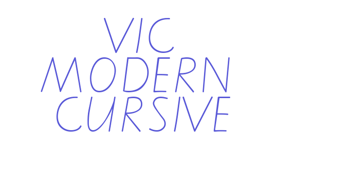 VIC MODERN  CURSIVE Font Download