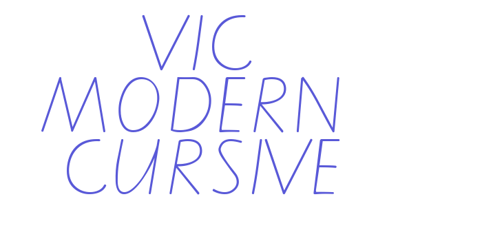 VIC MODERN  CURSIVE Font