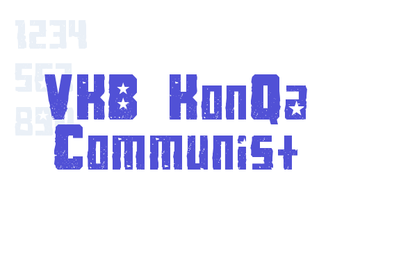 VKB KonQa Communist Font Download