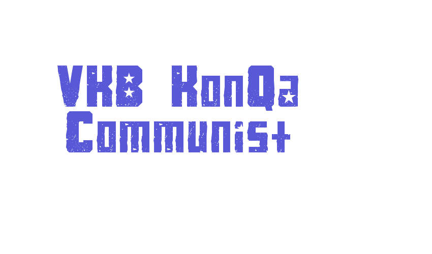 VKB KonQa Communist Font Download