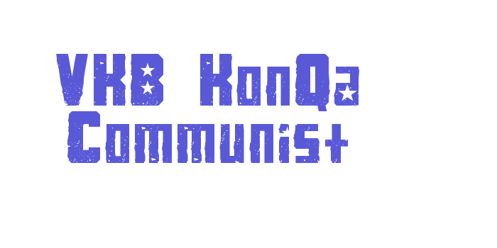 VKB KonQa Communist Font Download