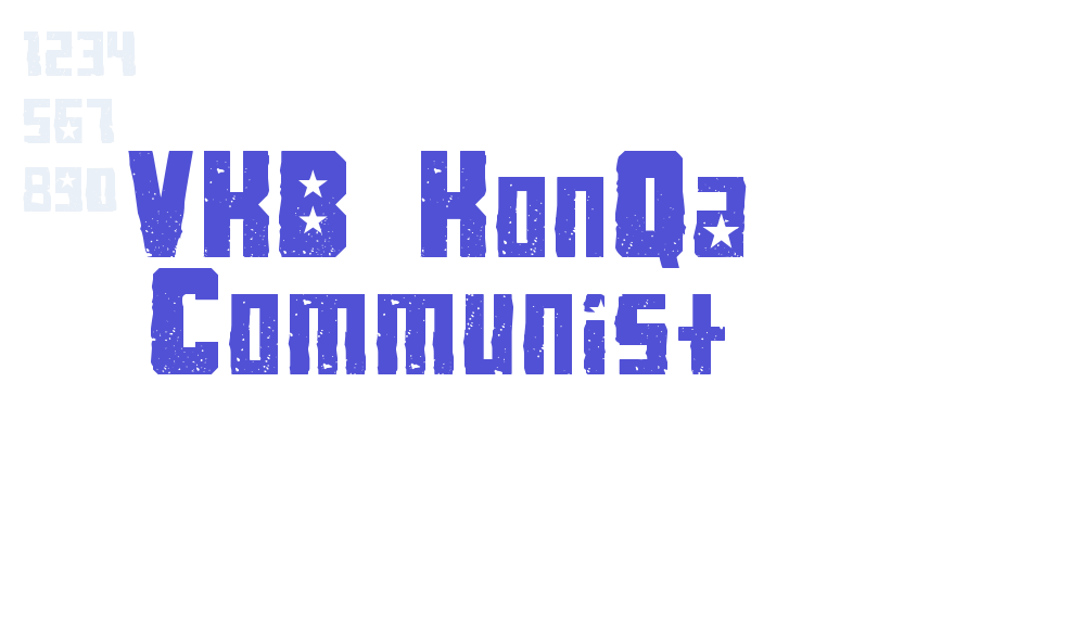 VKB KonQa Communist-font-download