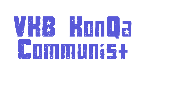 VKB KonQa Communist Font