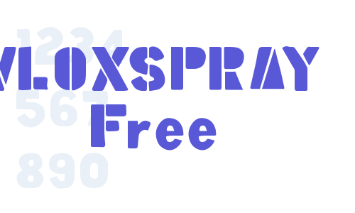 VLOXSPRAY Free Font