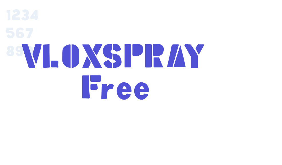 VLOXSPRAY Free-font-download