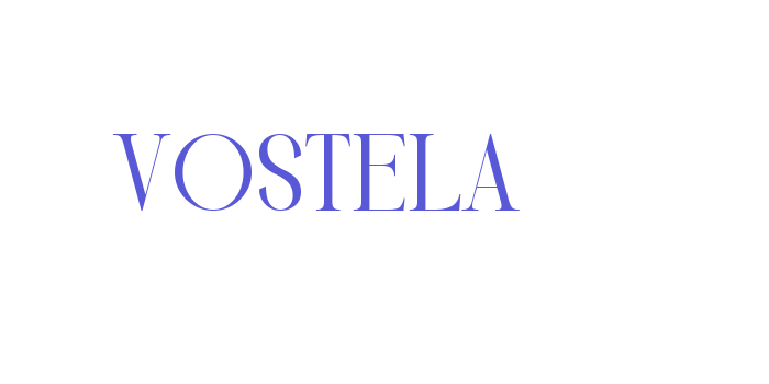 VOSTELA Font