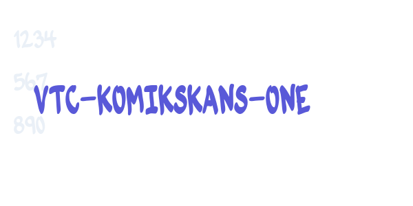 VTC-KomikSkans-One font