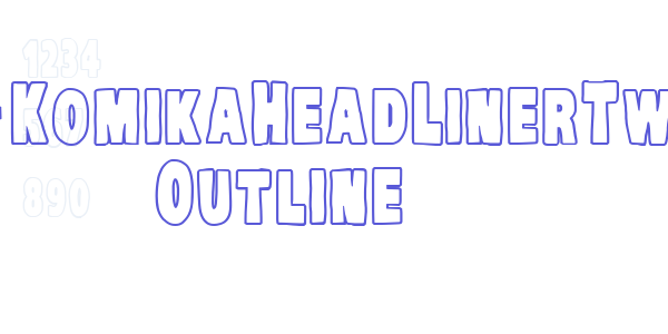 VTC-KomikaHeadLinerTwo Outline font