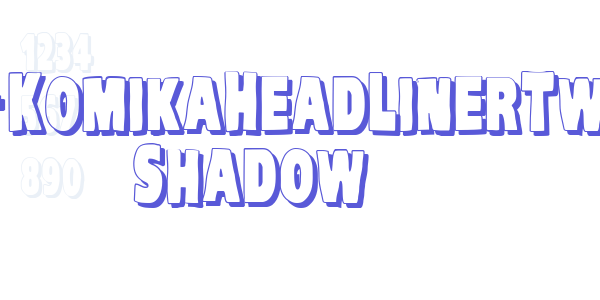 VTC-KomikaHeadLinerTwo Shadow font