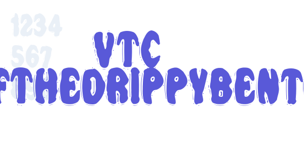 VTC NightOfTheDrippyBentCaps font free