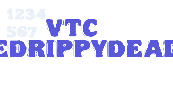 VTC NightOfTheDrippyDeadFatCaps font free