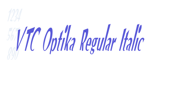 VTC Optika Regular Italic font