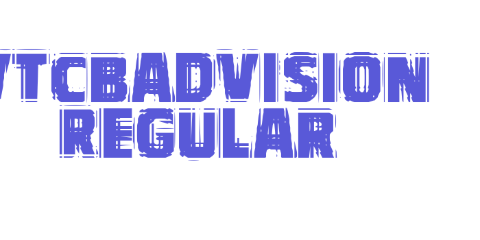 VTCBadVision Regular Font Download