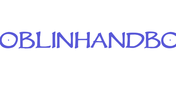 VTCGoblinHandBold Font Download