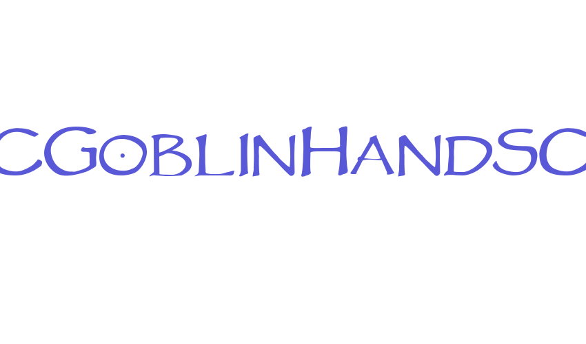 VTCGoblinHandSC Font Download