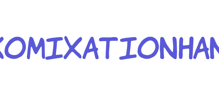 VTCKomixationHand Font Download