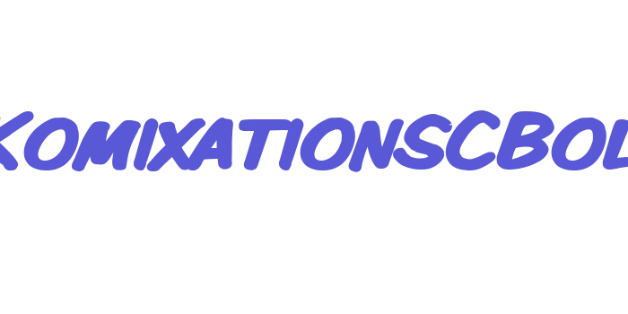 VTCKomixationSCBold Font Download