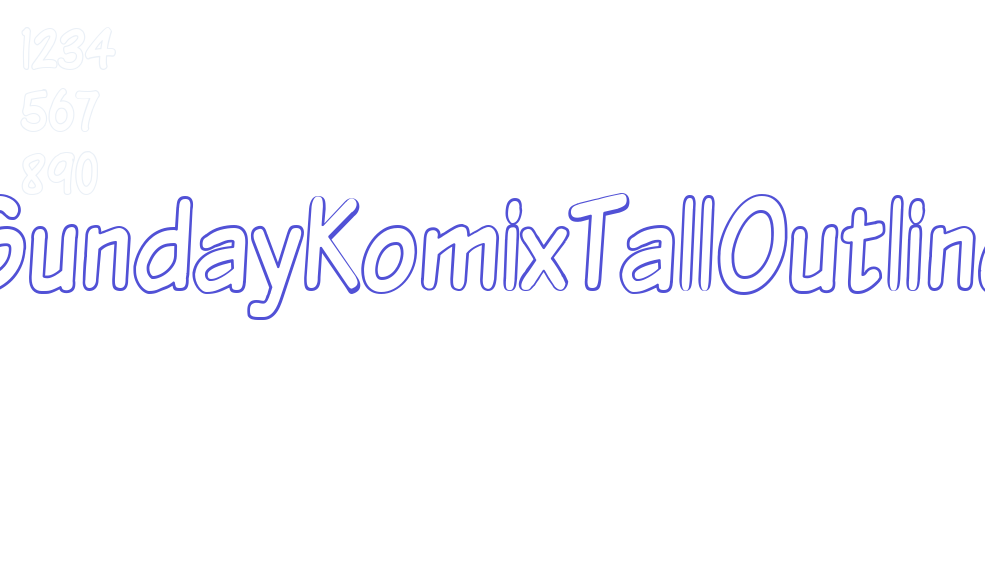 VTCSundayKomixTallOutline-font-download