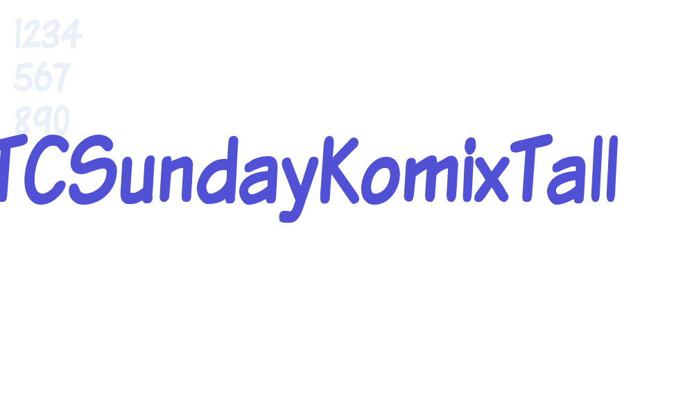 VTCSundayKomixTall-font-download